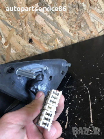 Ляво странично огледало в бордо червен цвят за Peugeot 406 (2001) 015001, снимка 3 - Части - 53525298