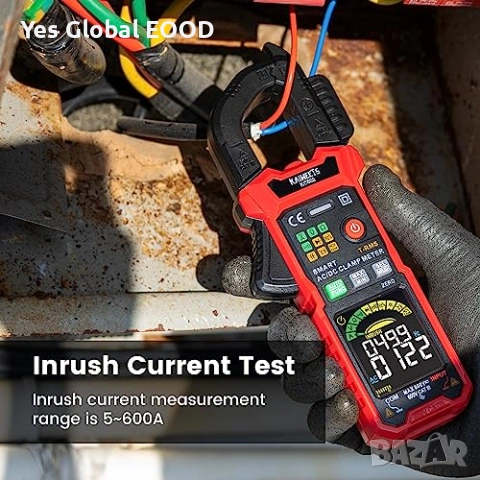 KAIWEETS токови клещи True RMS 6000 counts Auto-Ranging, снимка 5 - Други инструменти - 53021229