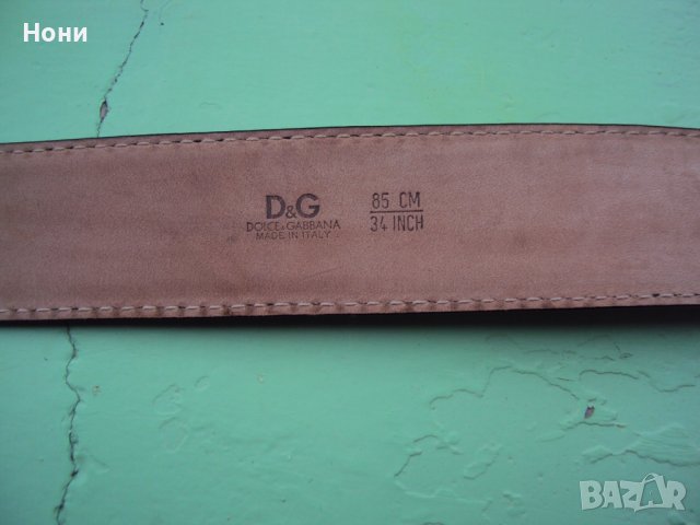 Унисекс кожен колан D&G Dolce&Gabbana- оригинал, снимка 3 - Колани - 36603942