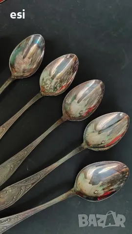 Големи посребрени лъжици МНЦ
Руски от едно време 
, снимка 2 - Други ценни предмети - 49901019
