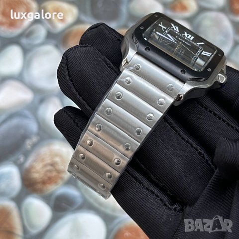 Мъжки часовник Cartier Santos de Cartier с автоматичен механизъм, снимка 3 - Мъжки - 43515573