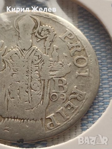 Сребърна монета 1/2 дукат 1709г. Рагуза уникат за КОЛЕКЦИОНЕРИ 26045, снимка 4 - Нумизматика и бонистика - 42999567