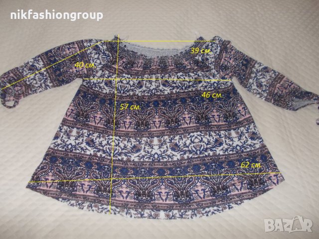 Шарена блузка, L размер, снимка 4 - Блузи с дълъг ръкав и пуловери - 28485012