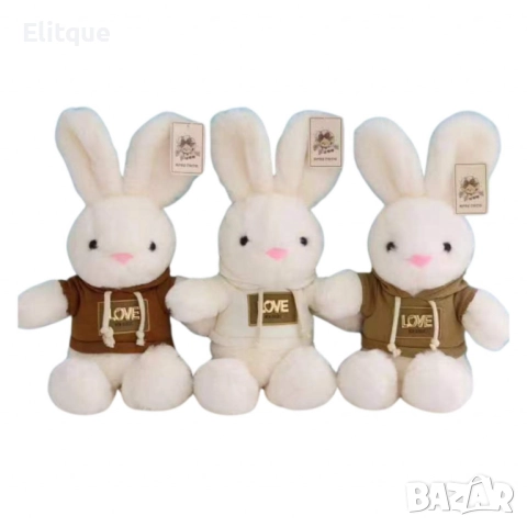 Очарователно плюшено Зайче, снимка 3 - Плюшени играчки - 52716442