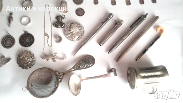 Стари сребърни и посребрени предмети по договаряне, снимка 4 - Антикварни и старинни предмети - 51262341