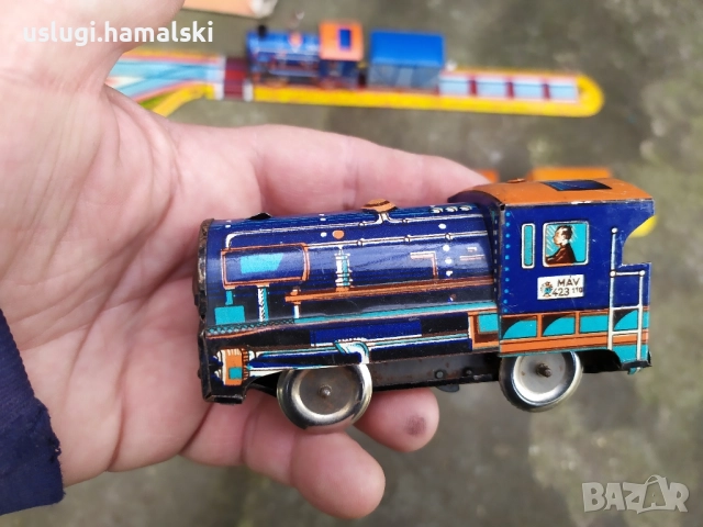 Стари ламаринени играчки/влакчета, снимка 3 - Антикварни и старинни предмети - 52574401