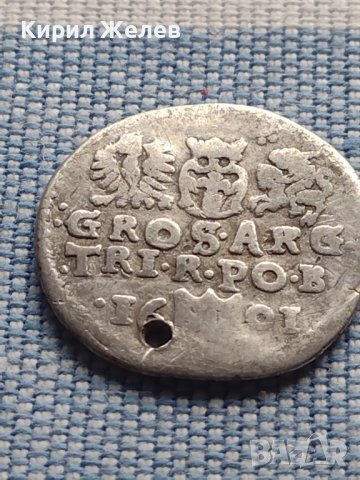 Сребърна монета 3 гроша 1601г. Сигизмунд трети ПОЛША 28467, снимка 9 - Нумизматика и бонистика - 42969040