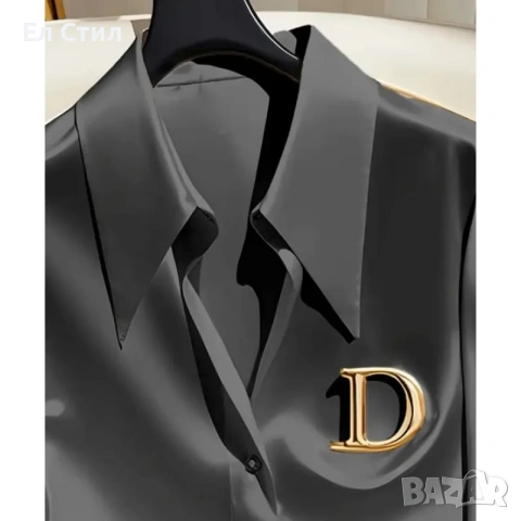 💕Сатенена елегантна риза, снимка 3 - Ризи - 53562630