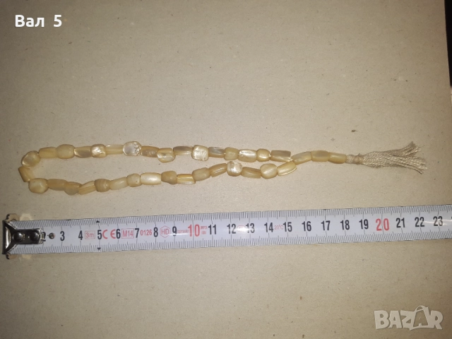 Автентична възрожденска седефена броеница, снимка 5 - Антикварни и старинни предмети - 51618744