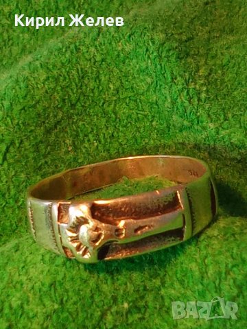 СРЕБЪРЕН КРЪСТООБРАЗЕН ПРЪСТЕН СРЕБРО 925 МАЙСТОРСКА ОРИГИНАЛНА БИЖУТЕРИЙНА ИЗРАБОТКА 22692, снимка 4 - Пръстени - 33133681