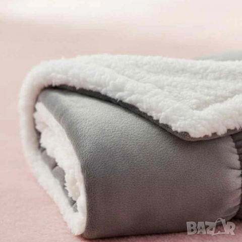 Топло и уютно дори в най-студените вечери – двустранно одеяло тип “Шерпа”, снимка 3 - Олекотени завивки и одеяла - 52207132