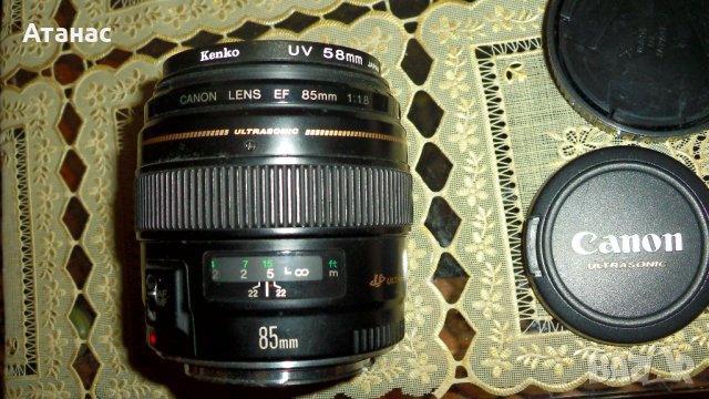 Обектив Canon EF 85mm f/1.8 USM, снимка 4 - Обективи и филтри - 43001931