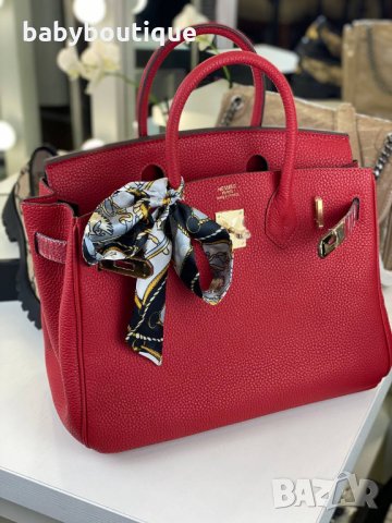 Hermes Birkin 35 Red, снимка 1 - Чанти - 32963992