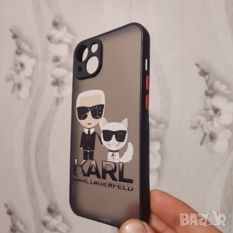 Karl Lagerfeld Кейс/ гръб/ калъф за телефон iPhone 13/14 plus , снимка 3 - Калъфи, кейсове - 52879454