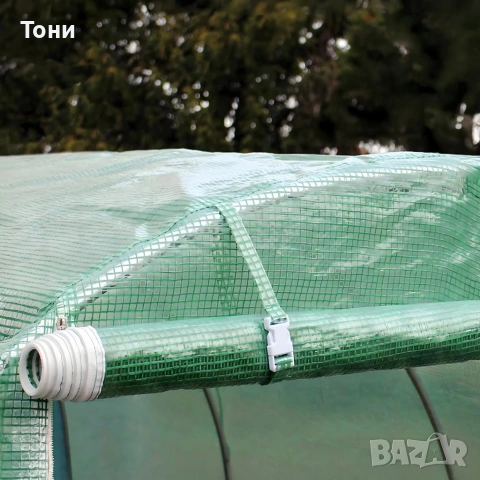Резервно покривало за оранжерия 3x2x2м – Армирано UV , с цип и прозорци (без рамка), снимка 5 - Други стоки за дома - 53422586