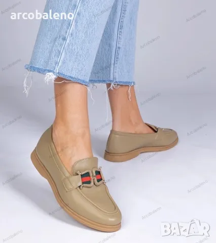 Дамски мокасини от еко кожа с декорация Kalenda, 2цвята , снимка 4 - Дамски ежедневни обувки - 49924607