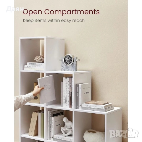 Етажерка VASAGLE Стълба 10 Cube, библиотека , снимка 4 - Етажерки - 53281468
