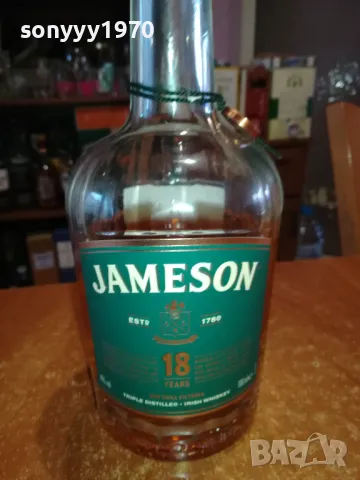 JAMESON 18-СТЪКЛЕНО ПРАЗНО ШИШЕ ЗА КОЛЕКЦИЯ 0303250955