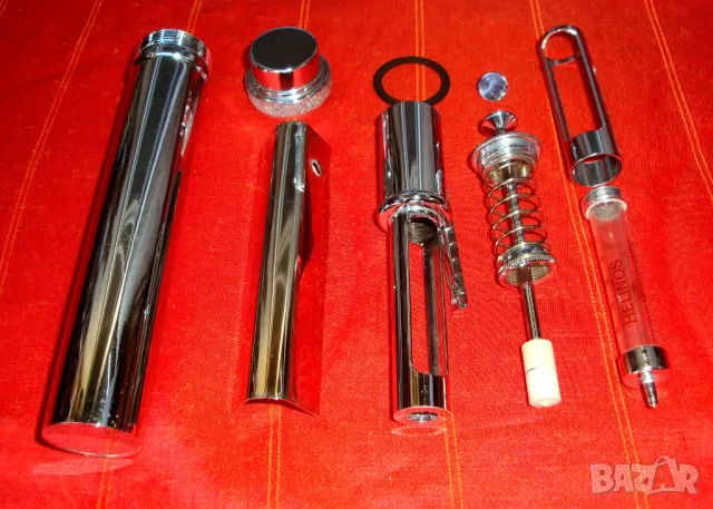 Винтидж медицинска спринцовка с контейнер, снимка 3 - Колекции - 47662843