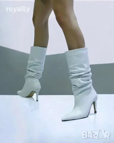 Ботуши на ток - Кожа