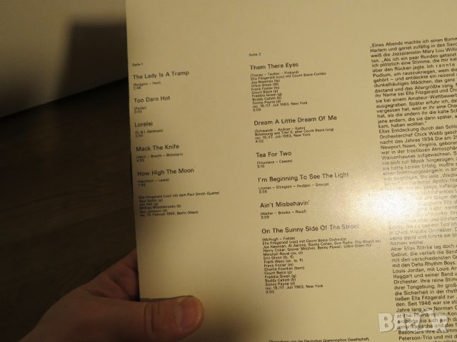 грамофонни плочи джаз, Грамофонна плоча Ела Фицджералд - изд. 78 год ! , снимка 3 - Грамофонни плочи - 28704696