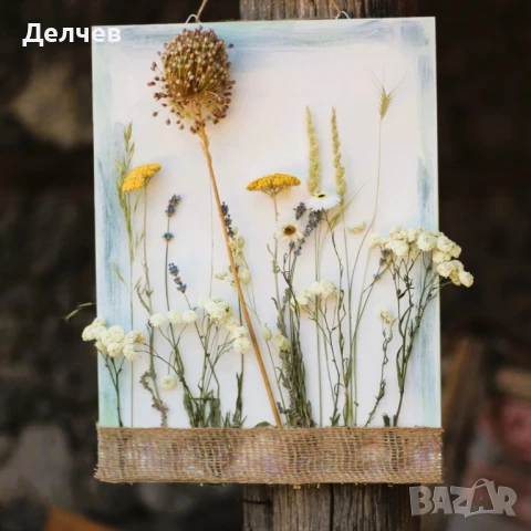 Пана и букети от сухи цветя, снимка 6 - Декорация за дома - 51338916