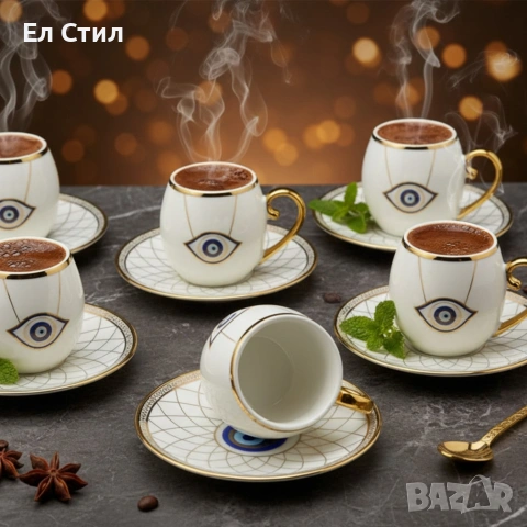 Луксозен порцеланов сервиз + 2в1 блендер и мелничка Cheffinger - Ексклузивен комплект 3 в 1, снимка 5 - Сервизи - 53586148