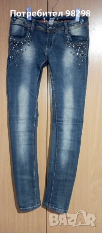 страхотни дамски дънки като нови , снимка 4 - Дънки - 43316417