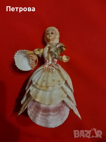 Кукла от истински миди, ръчна изработка , снимка 1