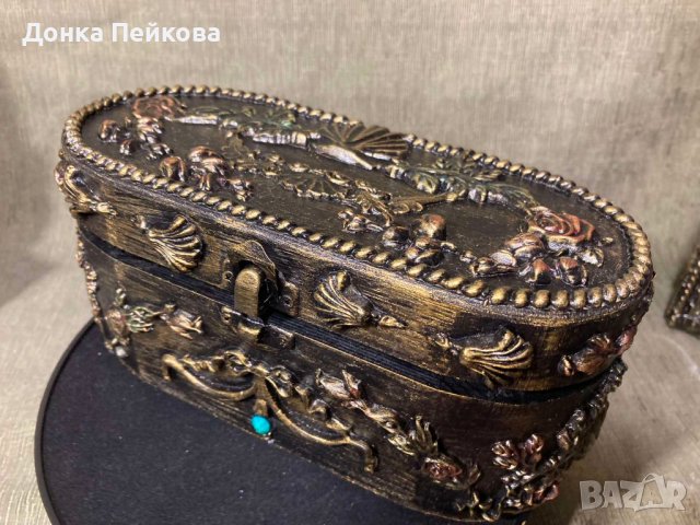 Кутия за бижута ръчна изработка, снимка 4 - Подаръци за жени - 40065238