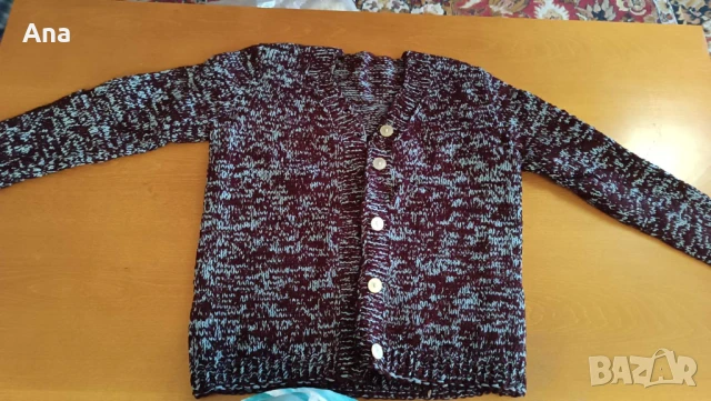 Ръчно плетена мъжка жилетка