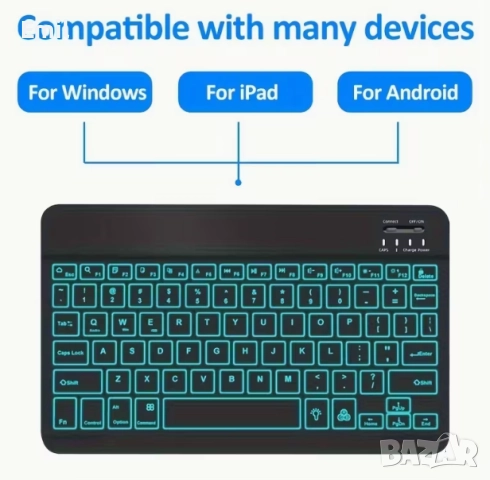 Комплект Wi-Fi безжична клавиатура и мишка, снимка 4 - Клавиатури и мишки - 52308425