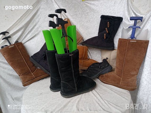 UGG® аналог,BEARPAW® original USA boots,38 - 39 Непромокаеми,100% велурени ботуши, UGG® аналог+ВЪЛНА, снимка 2 - Дамски ботуши - 39304407