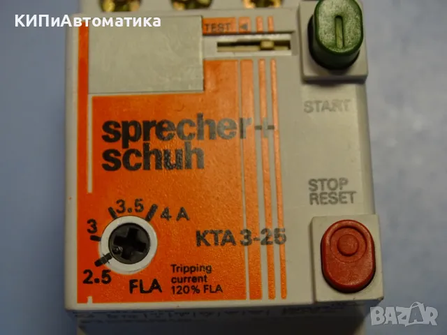 Моторна защита Sprecher+Schuh KTA 3-25 1.6/2.5A overload relay motor control, снимка 7 - Резервни части за машини - 48546564