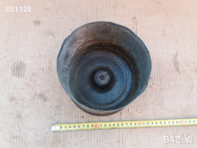 масивна метална гилза от танк, подходяща за саксия и др. , снимка 4 - Антикварни и старинни предмети - 37340677