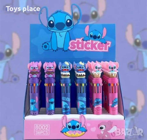 Многоцветни химикали Lilo and Stitch Лило и Стич , снимка 2 - Ученически пособия, канцеларски материали - 50748224