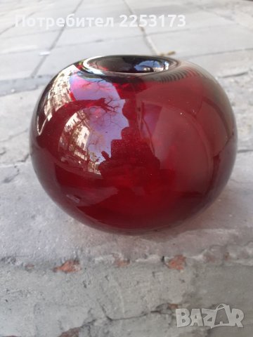 Съветска дебелостенна ваза, снимка 2 - Декорация за дома - 40559445