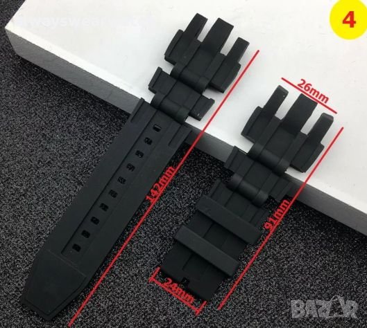 Каишки за часовници INVICTA / ИНВИКТА - ARMANI и ДРУГИ МАРКИ - Силиконови / Каучукови - ЧИСТО НОВИ!!, снимка 5 - Каишки за часовници - 28209561