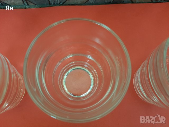 Комплект Чаши от Дебело стъкло от Соца-Нови-0.250л-6бр , снимка 3 - Чаши - 43674386