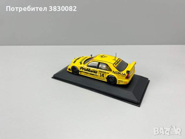 Mercedes Benz AMG C180 Klasse 1 метална количка макет 1:43 Minichamps DTM 1994, снимка 6 - Колекции - 43822060