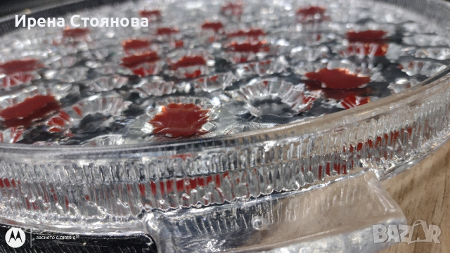 Кристален поднос за торта с дръжки, снимка 9 - Чинии - 44873021