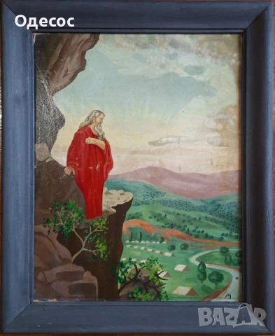 Стара картина на худ Марио Жеков, снимка 4 - Антикварни и старинни предмети - 46350562