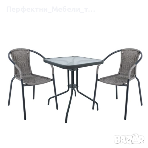 Сет за балкон,комплект за тераса,маса и 2 стола за тераса,комплект за тясна тераса, снимка 2 - Градински мебели, декорация  - 44860476