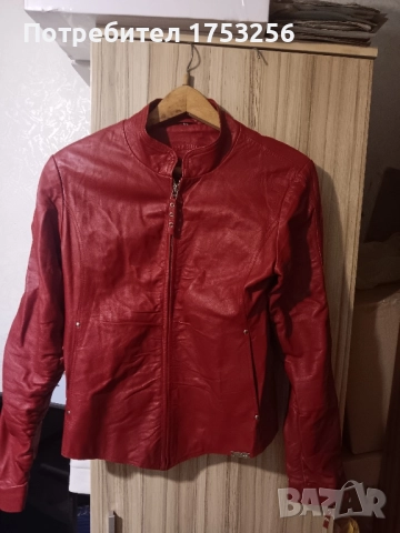 кожено  дамско яке, снимка 1