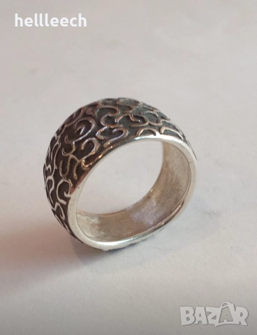 Сребърен пръстен, снимка 5 - Пръстени - 52863303