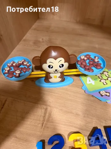 Образователна игра с везна- маймуна и цифри, снимка 3 - Образователни игри - 49810222
