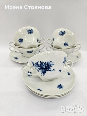 Rosenthal - Romance Rhapsody по дизайн на Bjorn Wiinblad 1961г. 5 броя Купички 