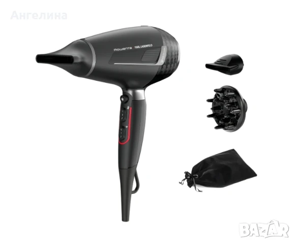 Сешоар, Rowenta CV888LF0, HAIR DRYER AC KL POUCH, снимка 1