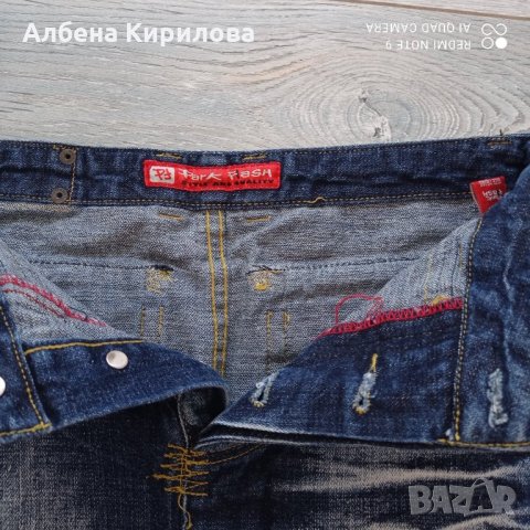 Дънкова пола с орнаменти, 26 р-р, снимка 7 - Поли - 32557439