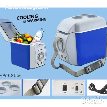 Автомобилен хладилник Automat Portable Car Refrigerator 12V 7,5л 2в1 охлаждане и функция за подгрява, снимка 3 - Аксесоари и консумативи - 26284685